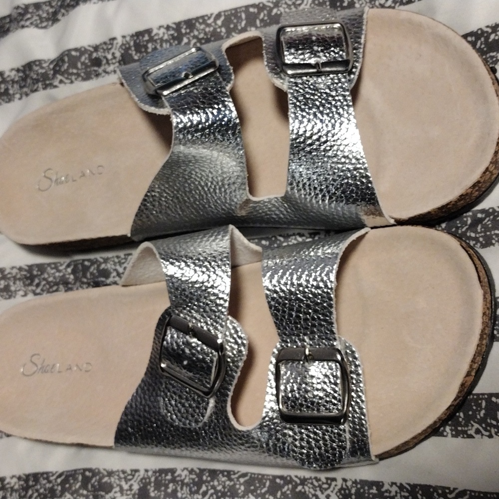 Silver sandals